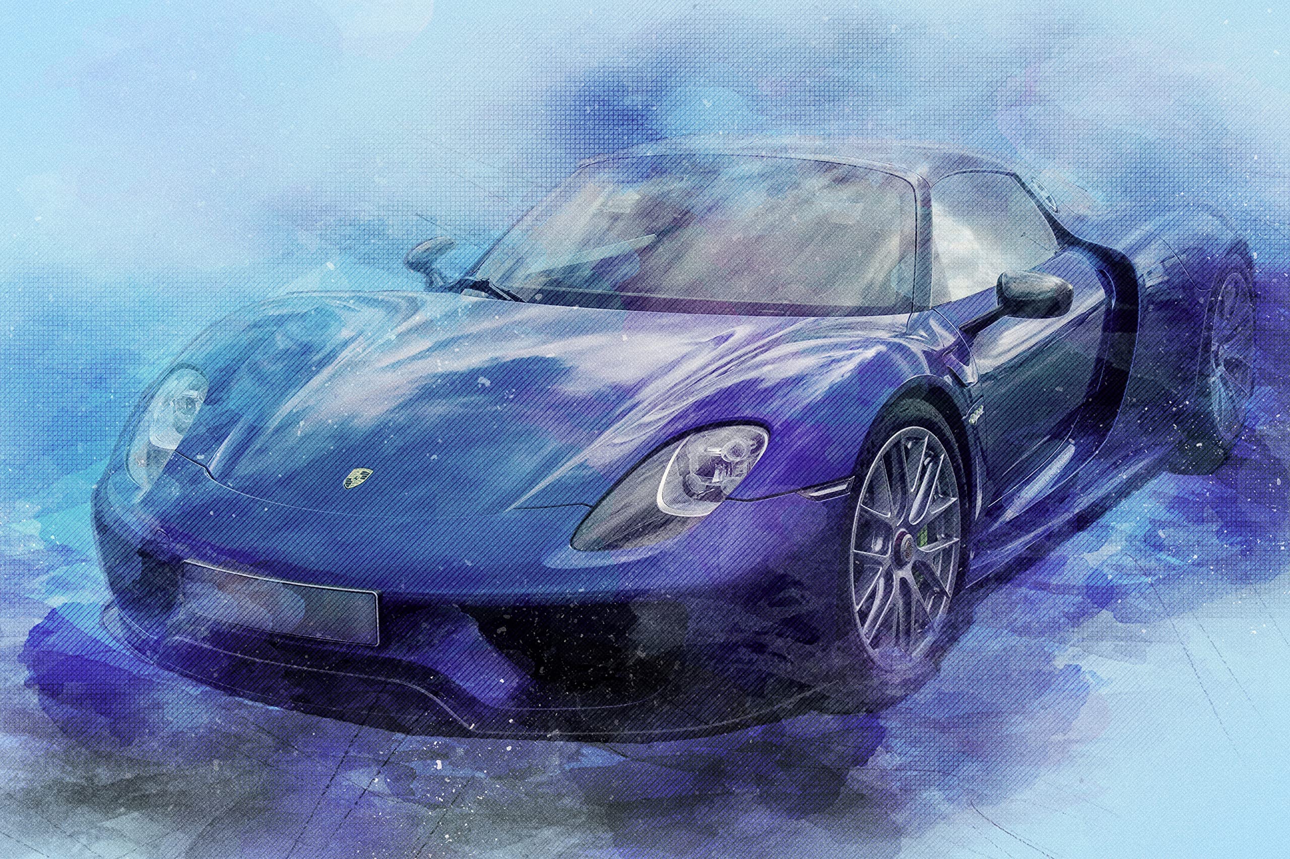 Vorner Panitan スパイラルアート 48/120 Amazon.com: Porsche 918 Spyder - CANVAS OR PRINT WALL ART: Posters